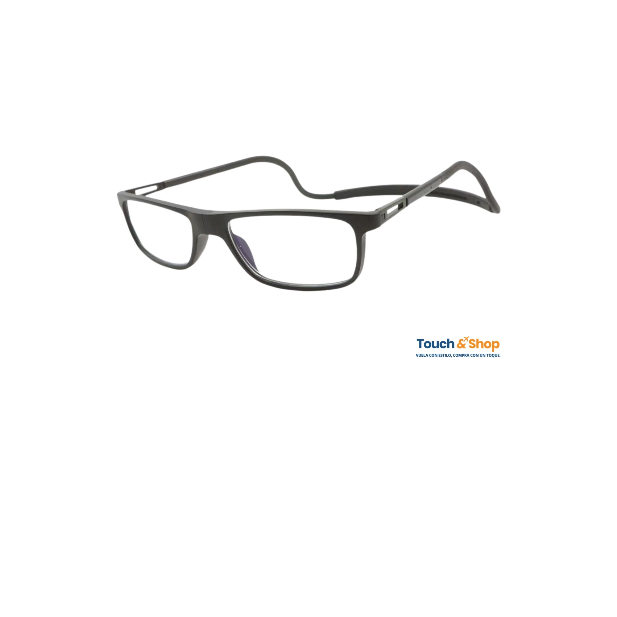Gafas de lectura magnéticas color negro con filtro luz azul
