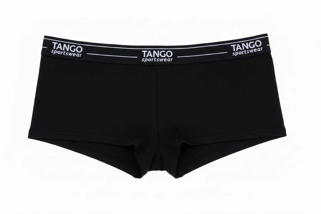 Braguita deportiva de bambú color negro TANGO Sportswear, vista frontal