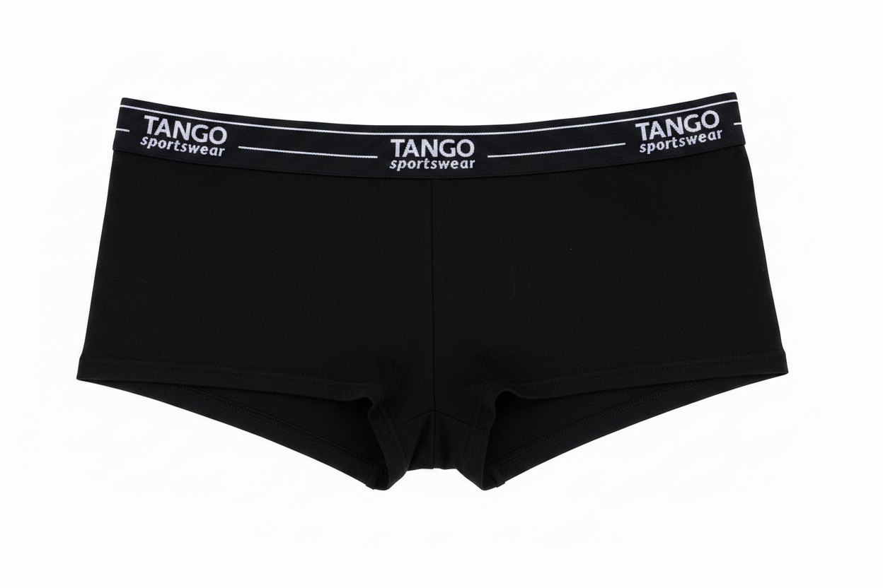 Braguita deportiva de bambú color negro TANGO Sportswear, vista frontal