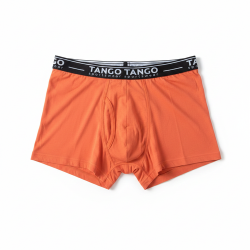 Calzoncillo bóxer de bambú color naranja TANGO Sportswear, vista frontal