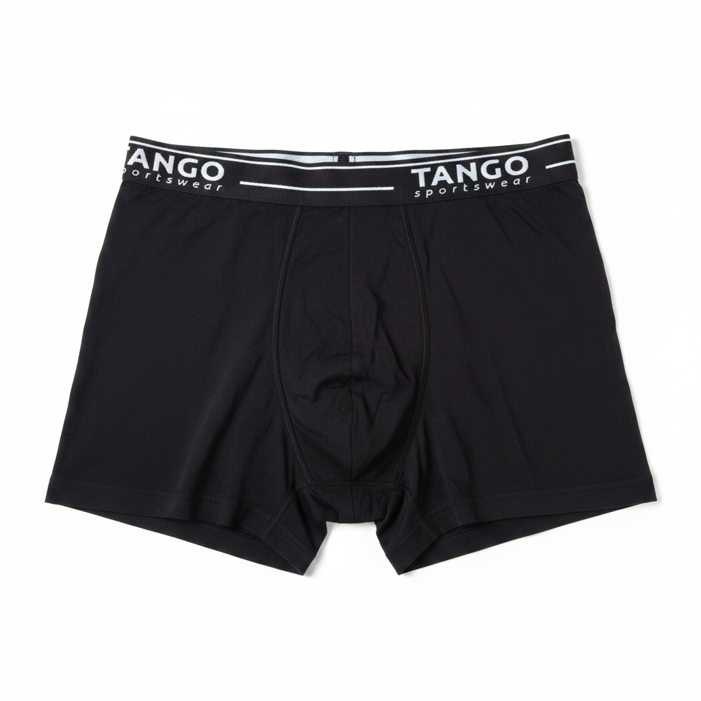 Calzoncillo bóxer de bambú color negro TANGO Sportswear, vista frontal